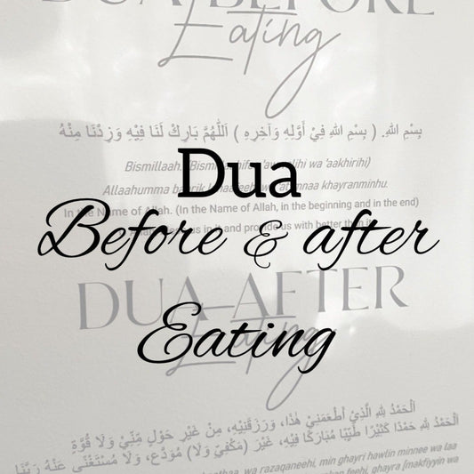 Duaa Before and after eating